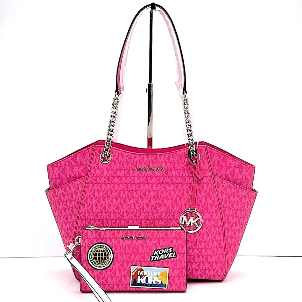 MICHAEL KORS Large Signature Chain Shoulder Tote Bag & Large Wristlet
Dragonfrui - Picture 3 of 16